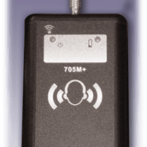 Black Larson Davis noise dosimeter device.